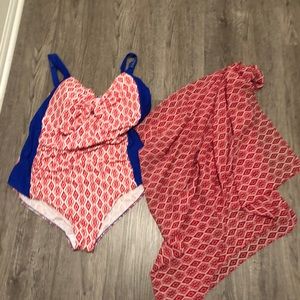 Simply Be Swim - New Plus Size Red & Blue Swim Set Size 24 Simply Be Swim - New Plus Size Red & Blue Swim Set Size 24
